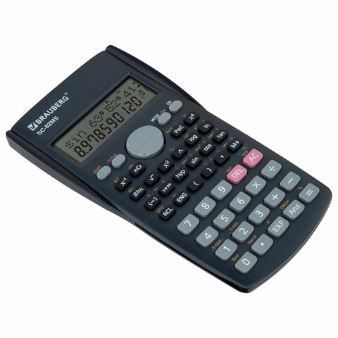Калькулятор инженерный BRAUBERG SC-82MS (158х85 мм), 240 функций, 10+2 разрядов, темно-синий, 271721 - фото 9