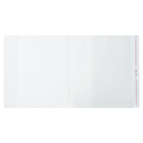 Обложки ПП для учебников и рабочих тетрадей, КЛЕЙКИЙ КРАЙ, НАБОР 10 шт. + 1 шт., 80 мкм, 265x490 мм, ПИФАГОР, 274109 - фото 2