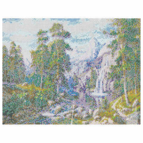Картина стразами (алмазная мозаика), 30х40 см, ОСТРОВ СОКРОВИЩ "Водопад", без подрамника, 663857 - фото 5