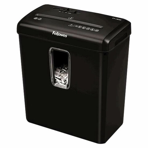 Уничтожитель (шредер) FELLOWES POWERSHRED P-30C, 4 уровень секретности, фрагменты 4х34 мм, 6 л., 15 л, FS-60081 - фото 2