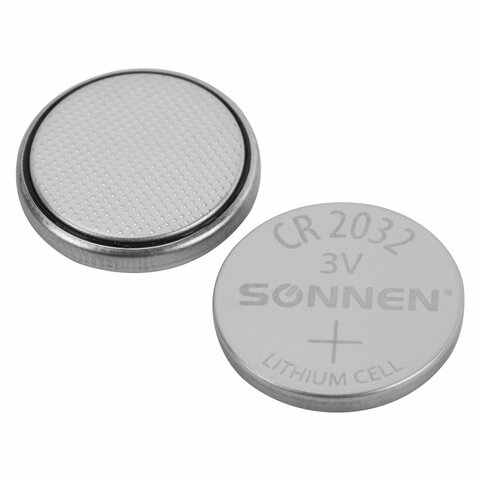 Батарейки литиевые SONNEN Lithium CR2032 "таблетки, дисковые, кнопочные" КОМПЛЕКТ 5 шт., блистер, 455504 - фото 4