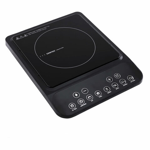 Настольная индукционная плита CENTEK CT-1517, 2000 Вт, 7 программ, электронное управление, черная, CT-1517 Black - фото 4