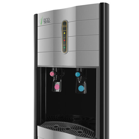 Пурифайер для воды ECOTRONIC V42-U4L, напольный, НАГРЕВ/ОХЛАЖДЕНИЕ КОМПРЕССОРНОЕ, 2 крана, черный, 3061 - фото 3