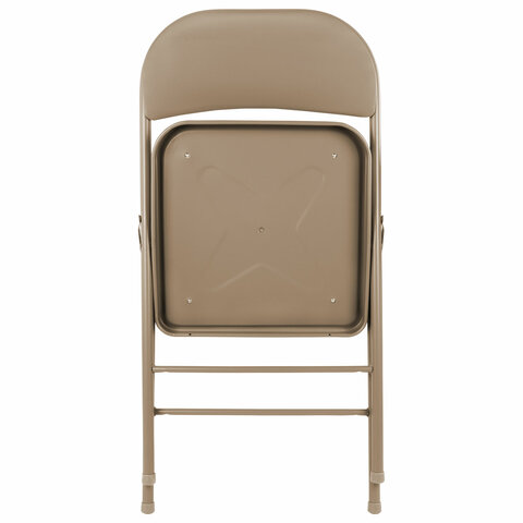 Стулья складные BRABIX "Golf Plus CF-003" КОМФОРТ, КОМПЛЕКТ 4шт., бежевый каркас, кожзам бежевый, 533033 - фото 9