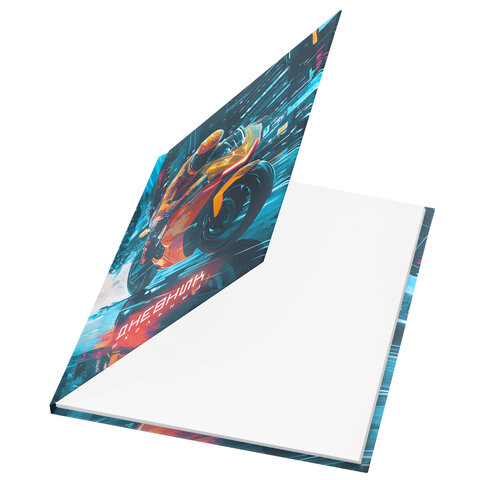 Дневник 1-4 класс 48 л., твердый, BRAUBERG, выборочный лак, с подсказом, "Крутой байк", 107592 - фото 3