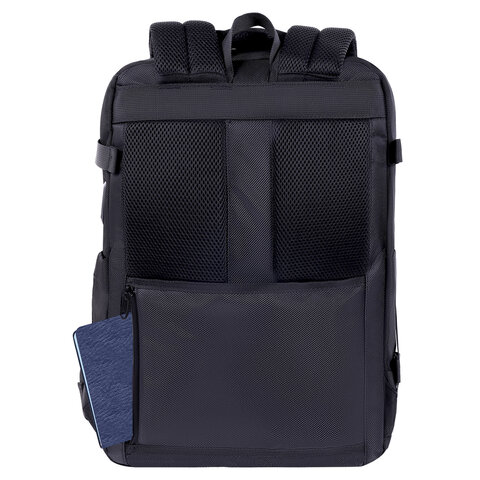 Рюкзак BRAUBERG FUNCTIONAL с отделением для ноутбука, 2 отделения, USB-порт, Solid, 46х31х15 см, 272575 - фото 7