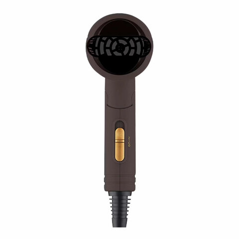 Фен BQ (БИ-КЬЮ) HD1212M, 1400 Вт, 2 скорости, 2 температурных режима, ионизация, коричневый, 86189100 - фото 3