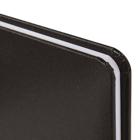 Еженедельник датированный 2026, МАЛЫЙ ФОРМАТ 95х155 мм, А6, BRAUBERG "Select", балакрон, черный, 117193 - фото 4