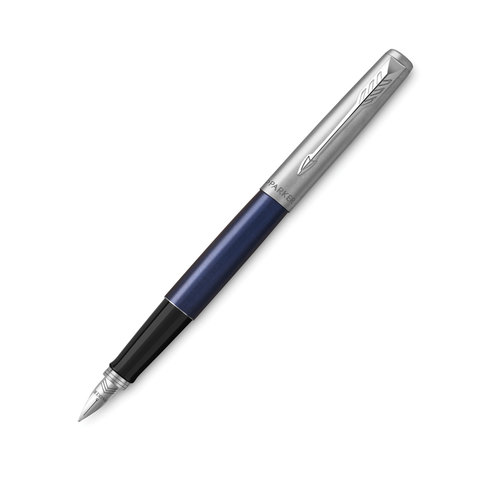 Ручка перьевая PARKER "Jotter Royal Blue CT", корпус синий, детали из нержавеющей стали, синяя, 2030950 - фото 1