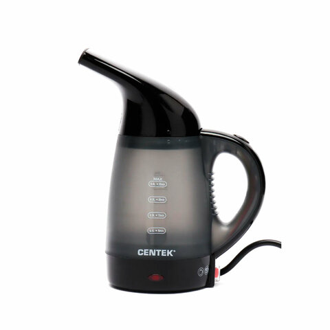 Отпариватель ручной CENTEK CT-2381 с функцией чайника, 600 Вт, пар 15 г/мин, резервуар 0,4 л, 1 режим, черный - фото 5