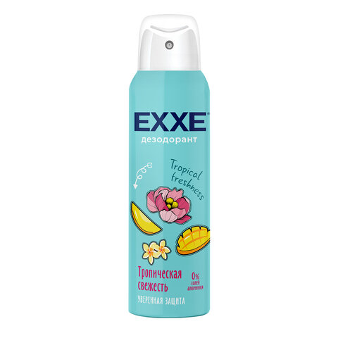 Дезодорант для тела женский 150 мл EXXE TROPICAL FRESHNESS "Тропическая свежесть", С0007354 - фото 1