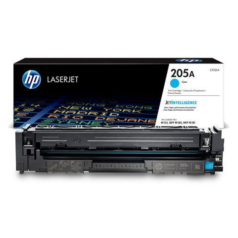 Картридж лазерный HP (CF531A) LaserJet Pro M180/M181, №205A, голубой, оригинальный, ресурс 900 страниц - фото 3