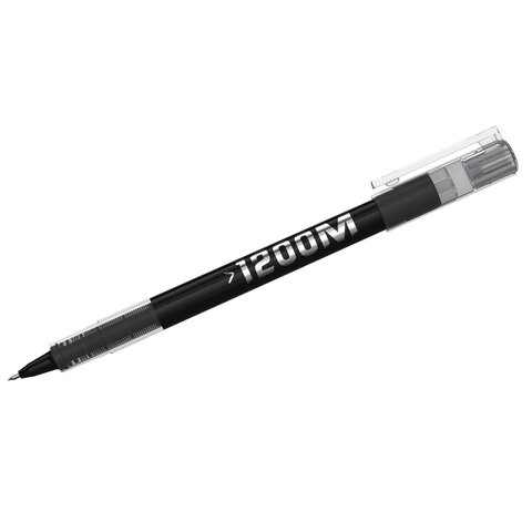Ручка-роллер Erich Krause "Marathon", ЧЕРНАЯ, ДЛИНА ПИСЬМА 1200 м, узел 0,5 мм, линия письма 0,4 мм, 62111 - фото 4