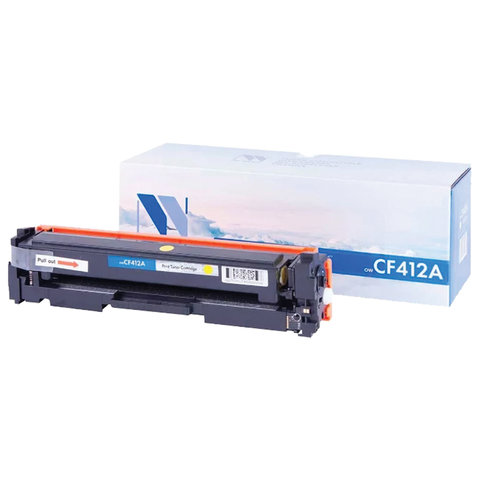 Картридж лазерный NV PRINT (NV-CF412A) для HP M377dw/M452nw/M477fdn/M477fdw, желтый, ресурс 2300 страниц - фото 1