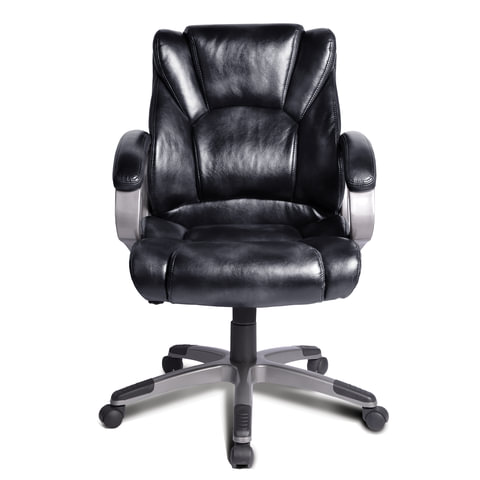 Кресло офисное BRABIX "Eldorado EX-504", экокожа, черное, 530874 - фото 3
