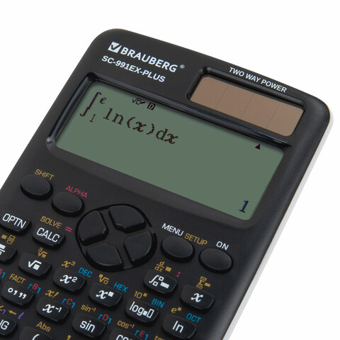 Калькулятор инженерный BRAUBERG SC-991EX-Plus (165х84 мм), 552 функции,10+2 разрядов, двойное питание, 271726 - фото 11