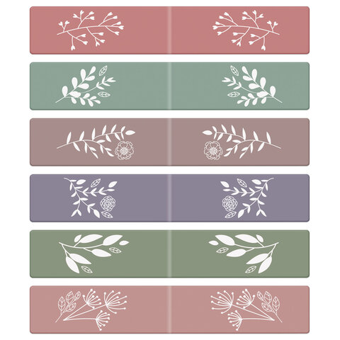 Закладки для книг МАГНИТНЫЕ, "АССОРТИ 5 ДИЗАЙНОВ ABSTRACTION", 6 штук, 60x20 мм, FUNSTER (ФАНСТЕР), 116653 - фото 7