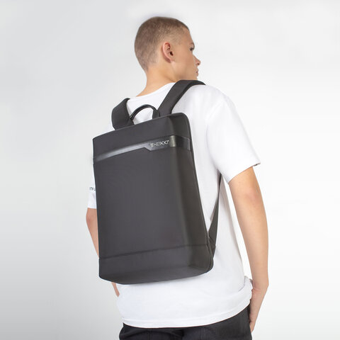 Рюкзак HEIKKI HIGH TECH (ХЕЙКИ) с отделением для ноутбука, черный, 43x28x12 см, 272589 - фото 9