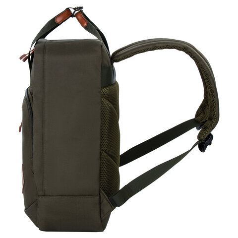 Рюкзак BRAUBERG FRIENDLY универсальный с длинными ручками, хаки, 37х26х13 см, 270091 - фото 3