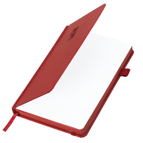 Ежедневник датированный 2026, А5, 138х213 мм, BRAUBERG "Plain", под кожу, резинка, держатель для ручки, красный, 117508 - фото 3