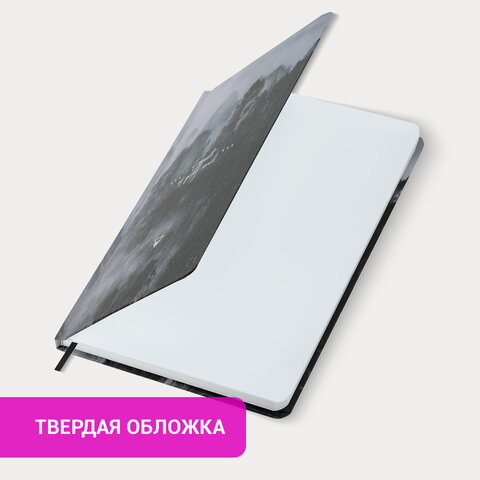 Ежедневник недатированный с резинкой А5 145х203 мм, BRAUBERG, твердый, 128 л., "Forest", 116287 - фото 13