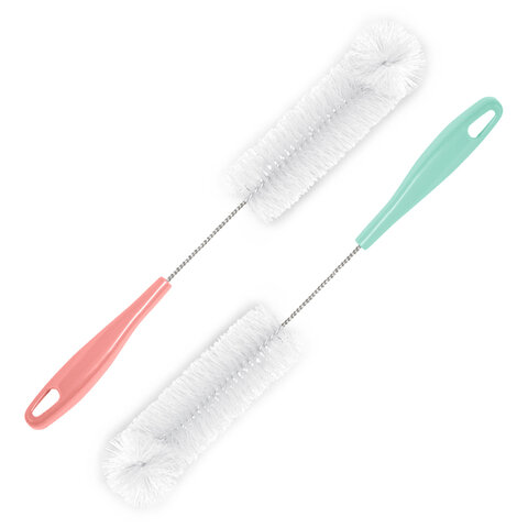 Ершик для мытья бутылок, ширина 6 см, длина с рукояткой 38,5 см, пластиковый, YORK, 41030 - фото 1