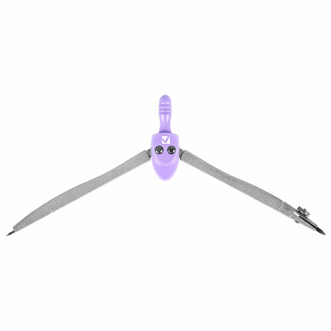 Готовальня BRAUBERG SCHOOL KIT, 11 предметов, циркуль 115 мм, циркуль 125 мм, чертежные принадлежности, лавандовый цвет, 210714 - фото 11