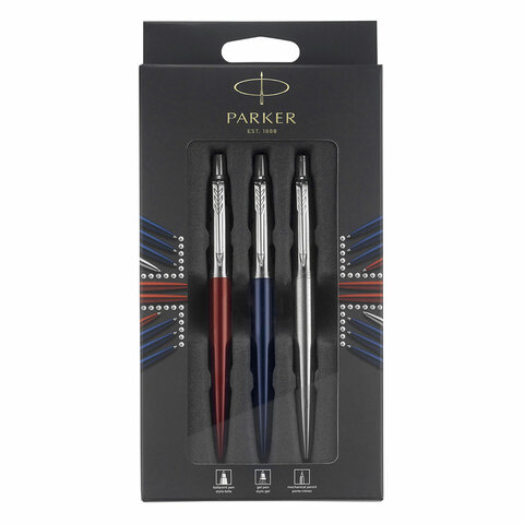 Набор PARKER "Jotter London Trio": шариковая ручка, гелевая ручка и механический карандаш, 2032740 - фото 1