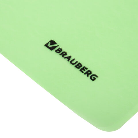 Скоросшиватель пластиковый BRAUBERG "Pastel" А4, 130/180 мкм, мятный, 270458 - фото 5