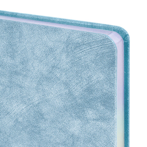 Ежедневник датированный 2026, А5, 138х213 мм, BRAUBERG "Ice", под кожу, голубой, 117389 - фото 4