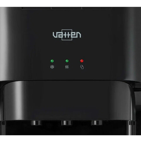 Кулер для воды VATTEN L45NE, напольный, нагрев/охлаждение, НИЖНЯЯ ЗАГРУЗКА, 3 крана, черный, 6165 - фото 5