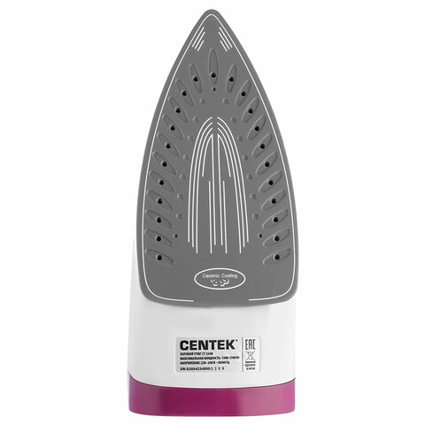 Утюг CENTEK CT-2348, 1800 Вт, антипригарное покрытие, антикапля, антинакипь, фиолетовый, CT-2348 VIOLET - фото 3