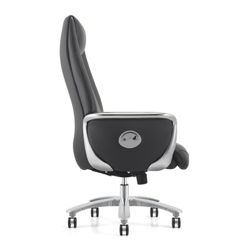 Кресло HAWASAN (ХАВАСАН) PREMIUM EX-800, до 200 кг, синхромеханизм, алюминий, экокожа, черное, 533234 - фото 4