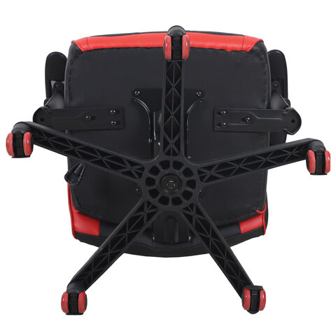 Кресло компьютерное BRABIX "Storm GM-006", регулируемые подлокотники, экокожа, черное/красное, 532500 - фото 7