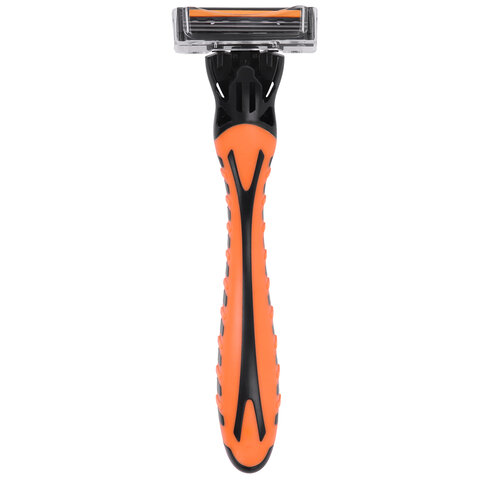 Бритвенный станок многоразовый мужcкой, 3 лезвия, 11 кассет, оранжевый, X-ONE (ИКС-УАН), 700023 - фото 4