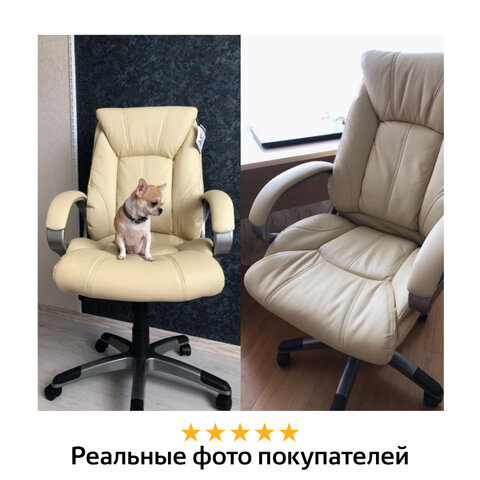 Кресло офисное BRABIX "Maestro EX-506", экокожа, бежевое, 531168 - фото 11