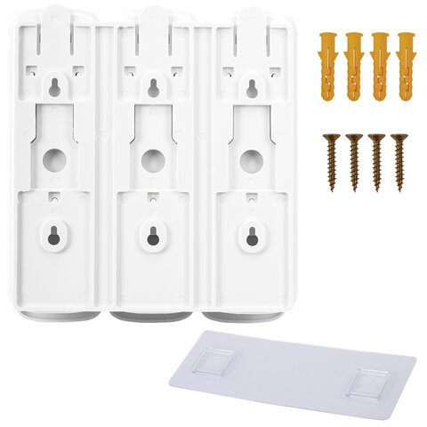 Дозатор тройной 3 х 0,3 л для жидкого мыла/шампуня/геля LAIMA PREMIUM, НАЛИВНОЙ, белый, 609500 - фото 6