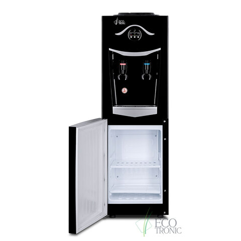 Кулер для воды ECOTRONIC K21-LF, напольный, НАГРЕВ/ОХЛАЖДЕНИЕ КОМПРЕССОРНОЕ, холодильник, 2 крана, черный, 11557 - фото 3
