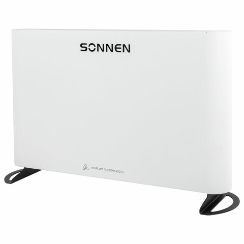 Обогреватель-конвектор SONNEN ONYX-1000.1, 1000 Вт, Х-образный нагревательный элемент, белый, сделано в России, 457629 - фото 2