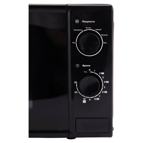 Микроволновая печь SONNEN MW2070BL-6M, 20 л, 700 Вт, таймер, механическое управление, кнопка, черная, 454984 - фото 7