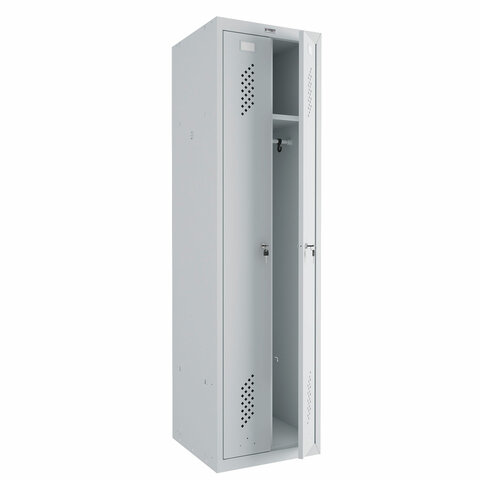 Шкаф металлический для одежды BRABIX "LK 21-50", 2 секции, 1830х500х500 мм, 29 кг, 291379 - фото 3