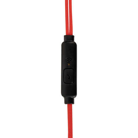 Наушники проводные внутриканальные с микрофоном SONNEN EP-H47RB, 1,1 м, красные/черные, 514129 - фото 8