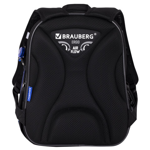 Ранец BRAUBERG QUADRO, 3 отделения, с брелком, Fire spider, 37х28х18 см, 273106 - фото 5