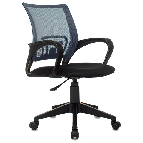 Кресло BRABIX "Fly MG-396", с подлокотниками, сетка, серое/черное, 532085 - фото 1