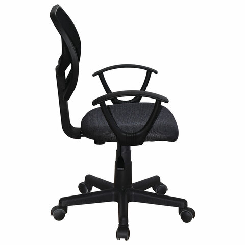 Кресло компактное BRABIX "Flip MG-305", ткань TW, серое/черное, 531951 - фото 3
