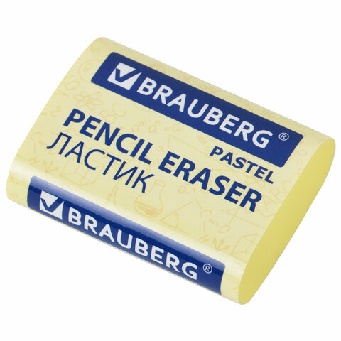 Ластики BRAUBERG PASTEL MAXI НАБОР 3 штуки, размер ластика 44х32х13 мм, упаковка блистер, 271345 - фото 3