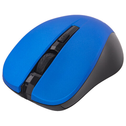 Мышь беспроводная с бесшумным кликом SONNEN V18, USB, 800/1200/1600 dpi, 4 кнопки, синяя, 513515 - фото 3