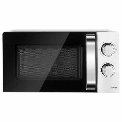 Микроволновая печь CENTEK CT-1575, объем 20 л, мощность 700 Вт, механическое управление, белая, CT-1575 White - фото 1