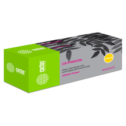 Картридж лазерный CACTUS (CS-PH6022M) для XEROX Phaser 6020/6022/WC6025/6027, пурпурный, ресурс 1000 стр. - фото 2