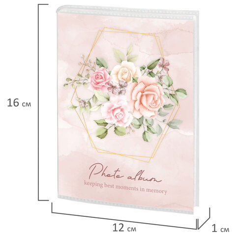 Фотоальбом BRAUBERG "Watercolor flowers" на 36 фото 10х15 см, мягкая обложка, 391431 - фото 8